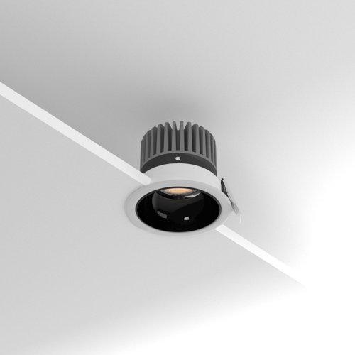 Round Downlight COB Darklight Recessed Flanged Φ: 95mm